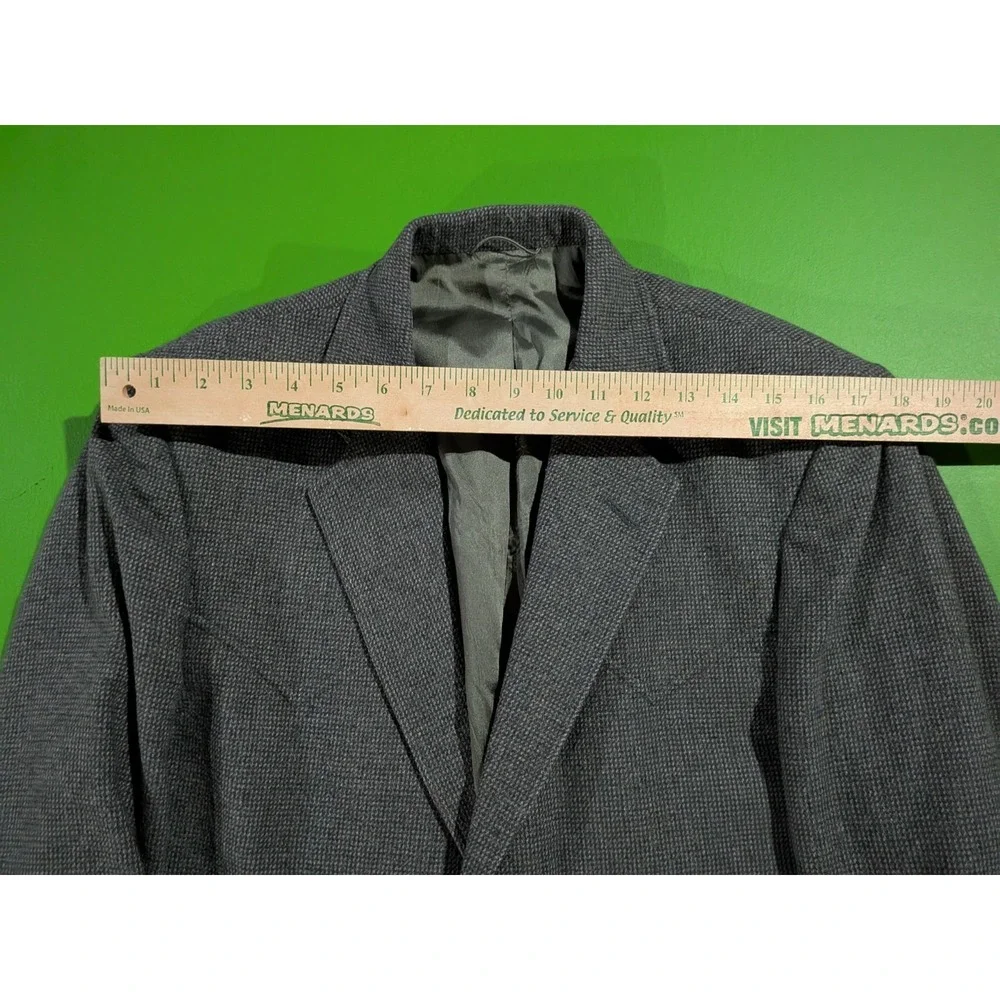Vintage Kenny Rogers Circle S Wester Blazer Jacket Gray Sz 40 L USA Made